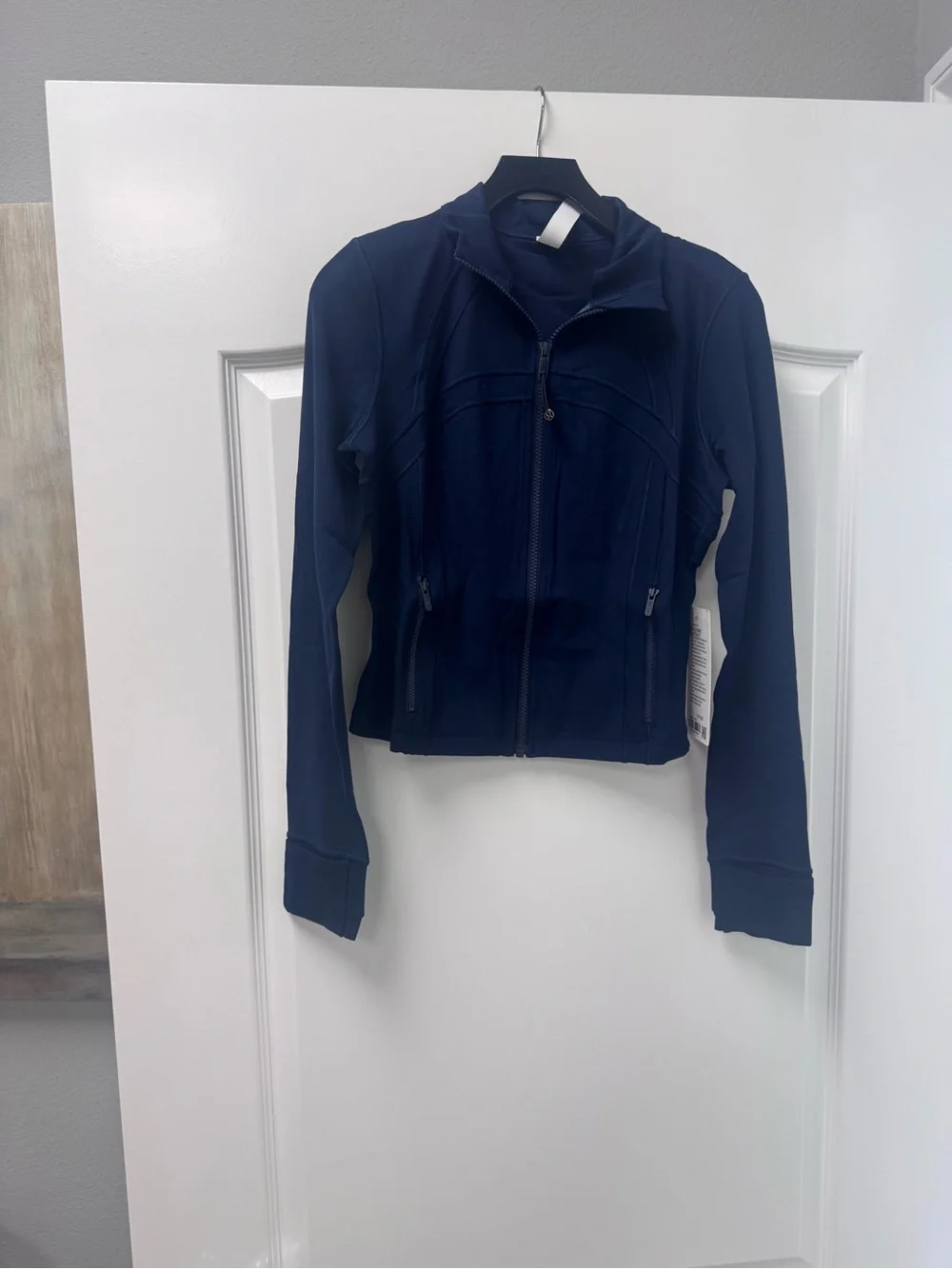 lululemon athletica Navy Full‑Zip Cowl Neck Jacket
